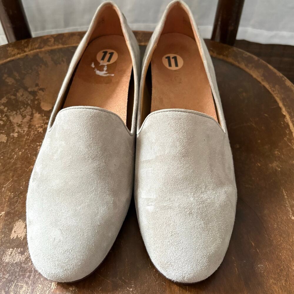 Vionic Will Gray Nubuck Slip On Flats Loafers Size 11 New - Picture 6 of 6